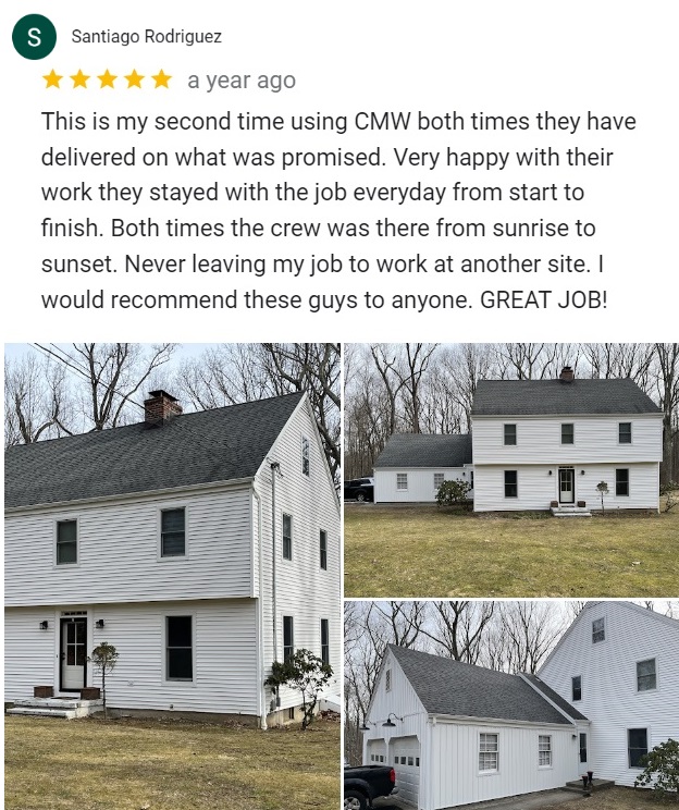 google reviews CMW Roofing and Siding